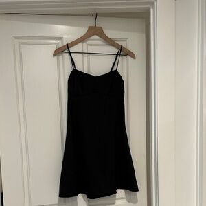 Classic Black Spaghetti Strap Dress